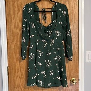 Green floral Abercrombie dress